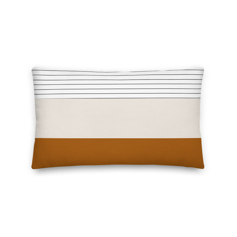 Banded Stripes Premium Pillow - Artski&Hush