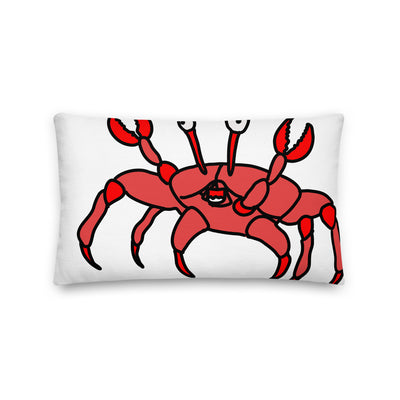 Crab Striped Premium Lumbar Pillow - Artski&Hush