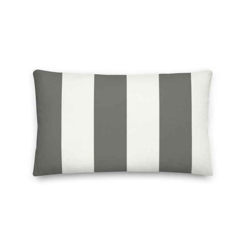 Grey Striped Premium Pillows - Artski&Hush