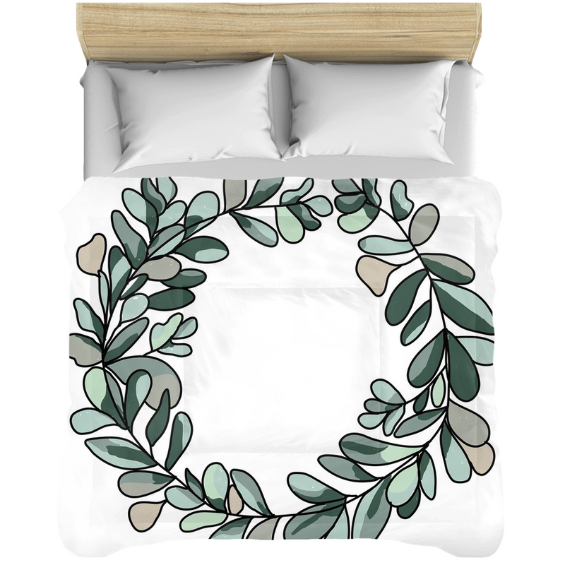 Eucalyptus Wreath Comforters - Artski&Hush