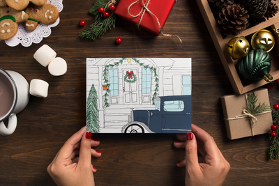 Home for Christmas Christmas Card - Artski&Hush