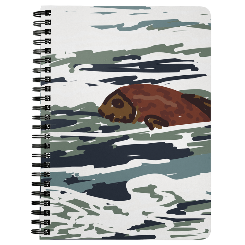 Here Fishy Spiral Notebook - Artski&Hush