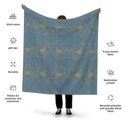 Lady Blue Recycled polyester fabric - Artski&Hush