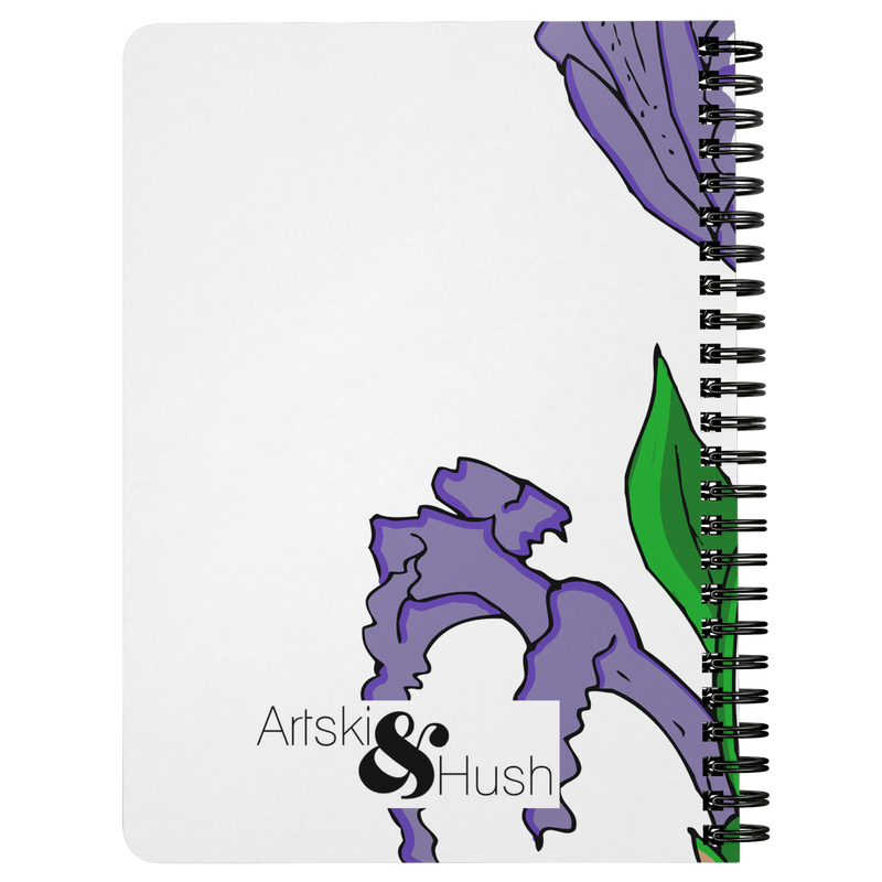 Iris Spiral Notebook - Artski&Hush