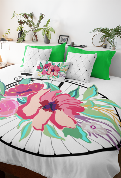 Colorful Flora Decorative Lumber Pillow - Artski&Hush