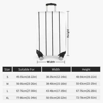 Classic Striped Luggage Cover