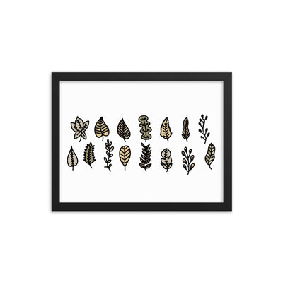 Leaf Collection Framed print - Artski&Hush