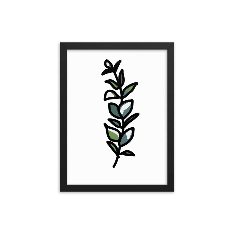 Eucalyptus Leaf Framed print - Artski&Hush