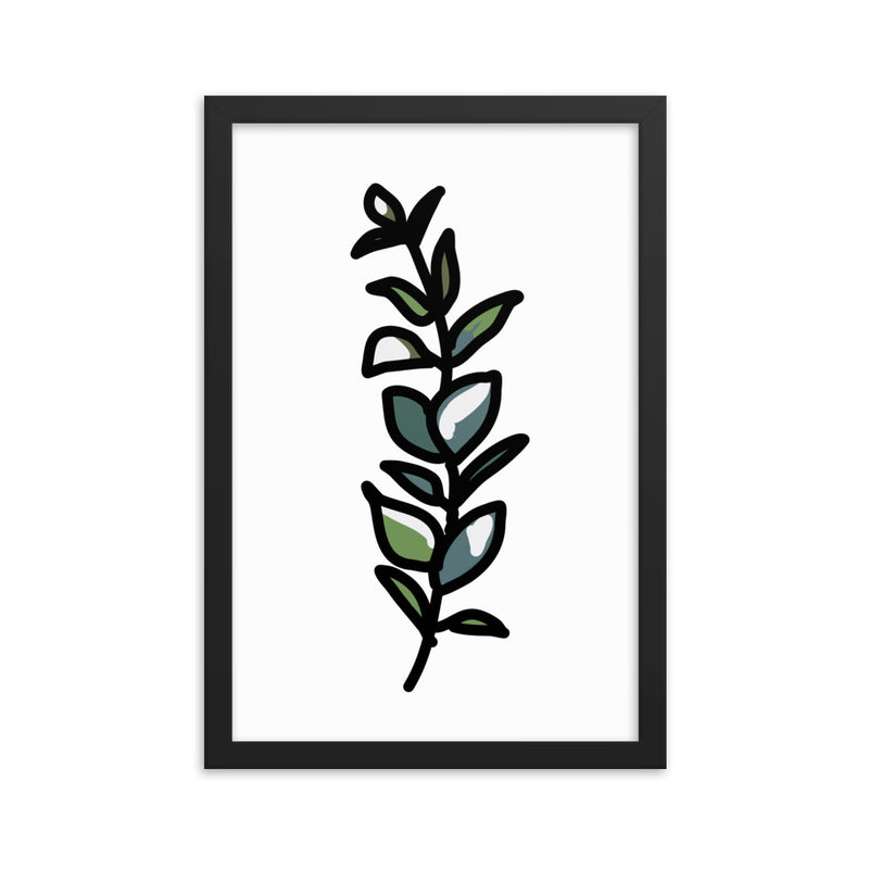 Eucalyptus Leaf Framed print - Artski&Hush