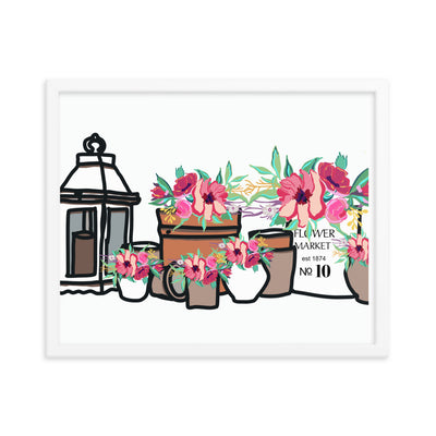 Flower Pots Framed print - Artski&Hush