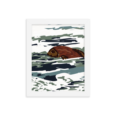 Here Fishy Framed Art - Artski&Hush