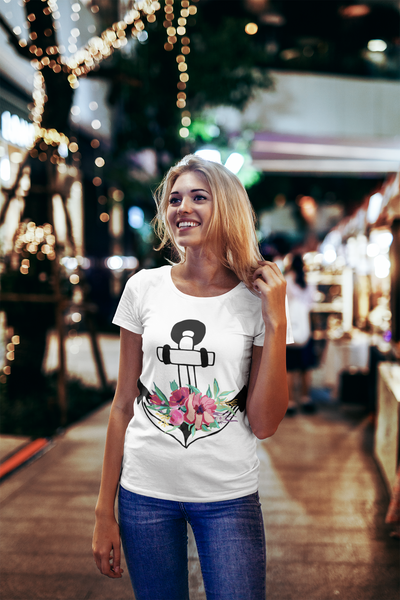 Flora Anchor Women's T-shirt - Artski&Hush