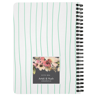 Watercolor Cactus Spiral Notebook - Artski&Hush