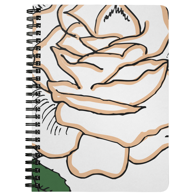 First Edition Rose Spiral Notebook - Artski&Hush