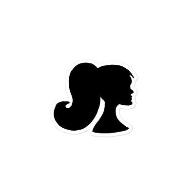 Female Silhouette Bubble-free stickers - Artski&Hush