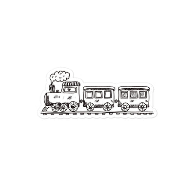 Penciled Train Bubble-free stickers - Artski&Hush
