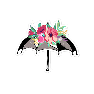 Flora Umbrella Bubble-free stickers - Artski&Hush