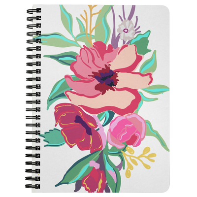 Flora Spiral Notebook - Artski&Hush
