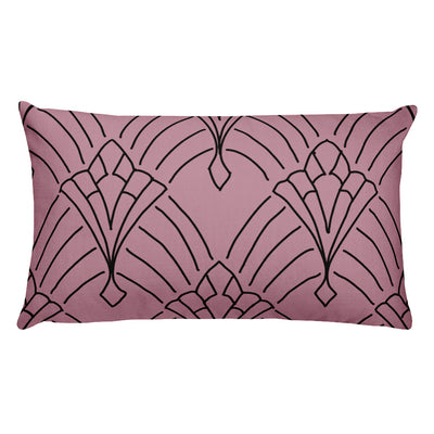 Art Deco Peaks Blush Decorative Throw Pillow Love - Artski&Hush