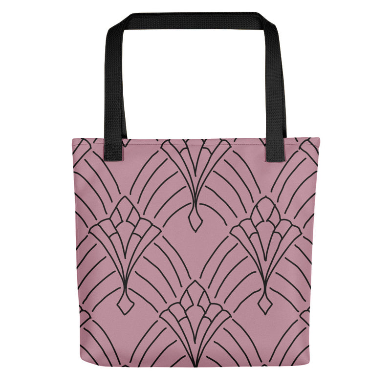 Art Deco Peaks Blush Toting bag Love - Artski&Hush