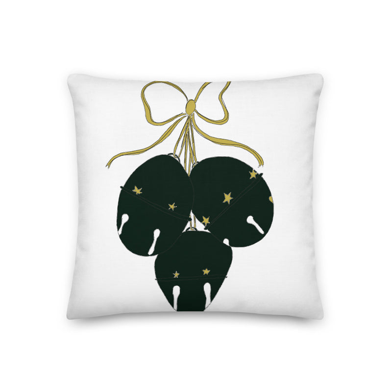 Emerald Green Bells Decorative Throw Pillow - Artski&Hush