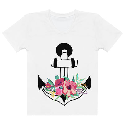 Flora Anchor Women's T-shirt - Artski&Hush