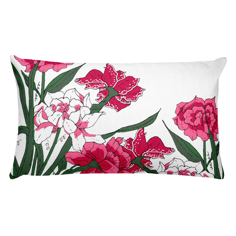 Pink Bushels Decorative Throw Pillows - Artski&Hush