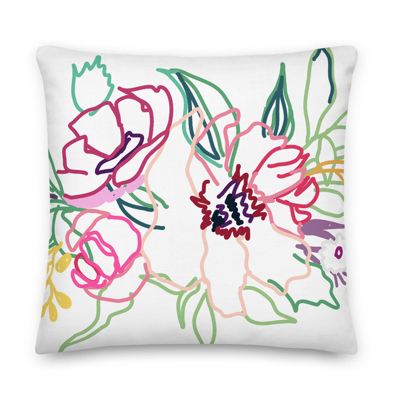 Flora Decorative Throw Pillow - Artski&Hush