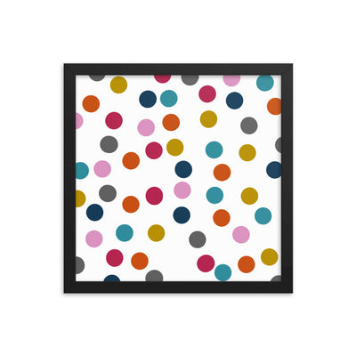 Colorful Dots Framed poster - Artski&Hush