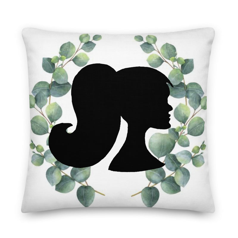 Eucalyptus Silhouette Decorative Throw Pillow - Artski&Hush