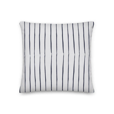 Navy Ticking Decorative Throw Pillows - Artski&Hush