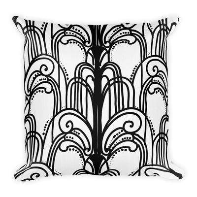 Art Deco Fountains Decorative Throw Pillow - Artski&Hush