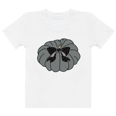 Polka Bow Pumpkin Women's T-shirt - Artski&Hush