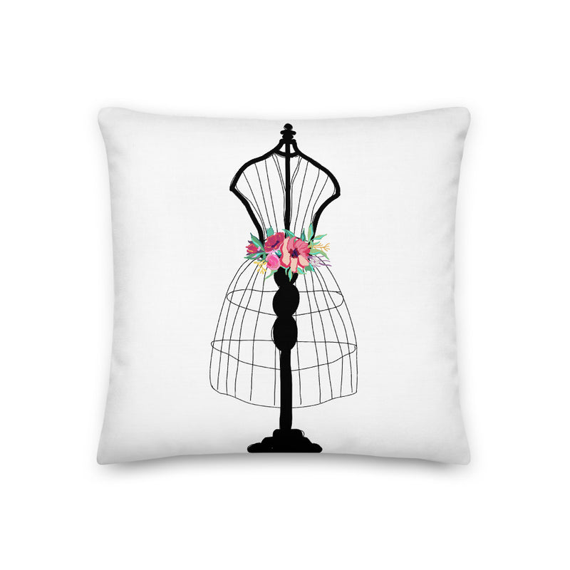 Flora Mannequin Decorative Throw Pillow - Artski&Hush