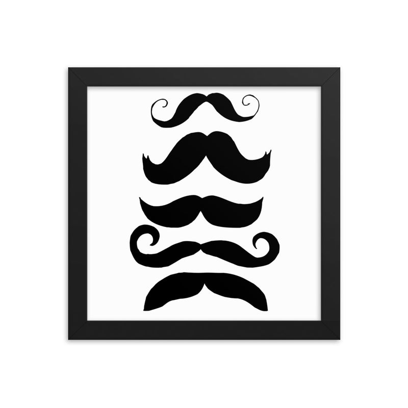 The Mustache Collection Framed poster - Artski&Hush