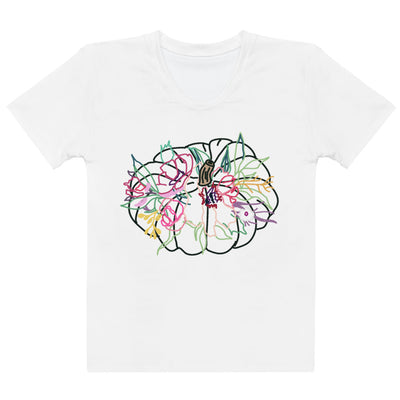 Colorful Gathering White Pumpkin Women's T-shirt - Artski&Hush