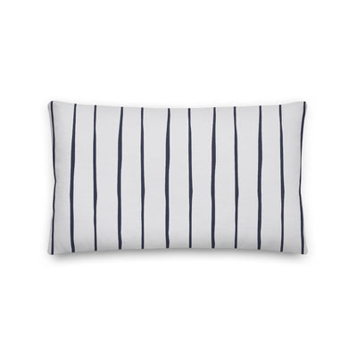 Navy Ticking Decorative Throw Pillows - Artski&Hush