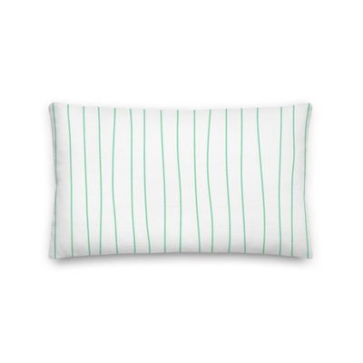 Spring Mint Stripes Decorative Throw Pillows - Artski&Hush