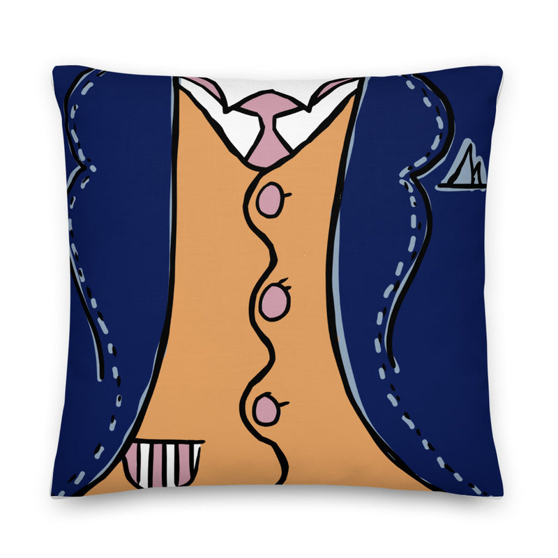 Fall Vestie Suit Decorative Pillow - Artski&Hush