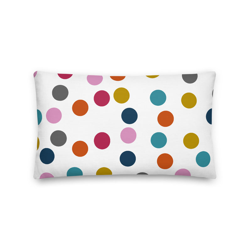 Colorful Polkas Decorative Pillow - Artski&Hush
