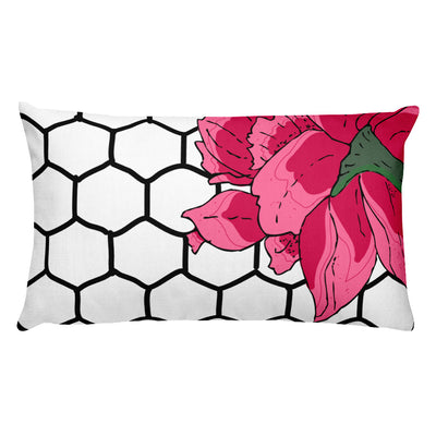 Hex Flora Decorative Throw Pillows - Artski&Hush