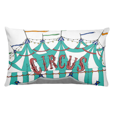 Vintage Circus Tent Decorative Lumbar Throw Pillow - Artski&Hush