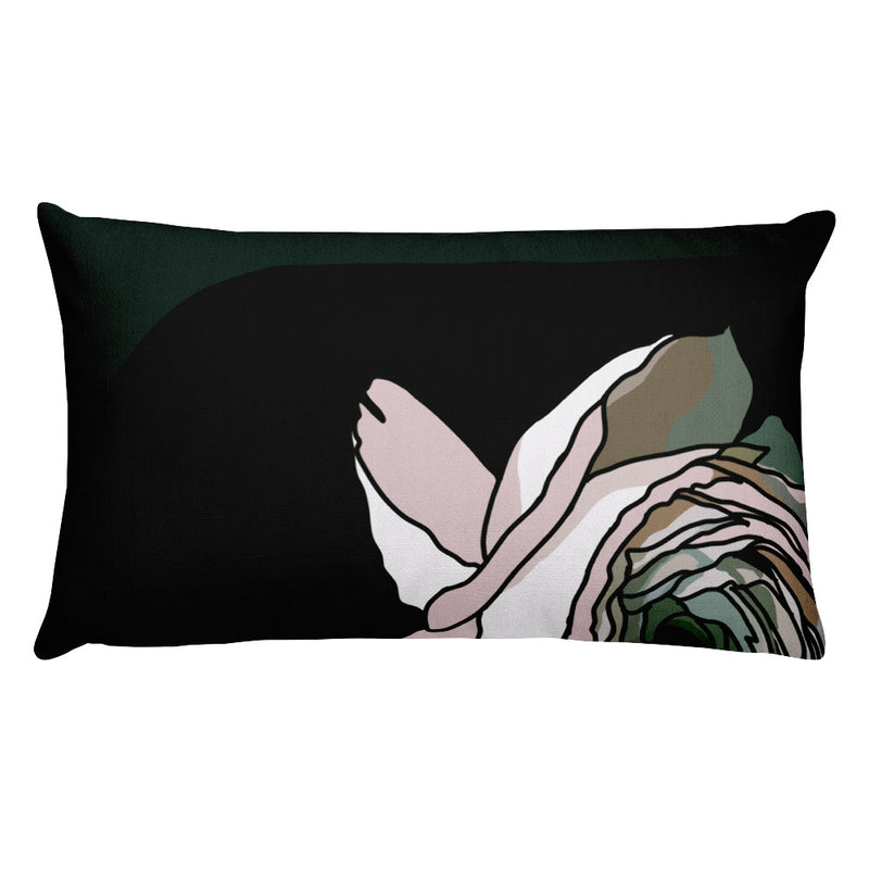 Dramatic Peach Rose Decorative Throw Pillows - Artski&Hush