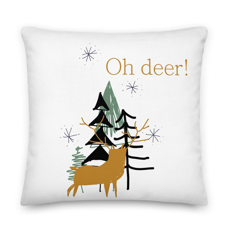 Oh deer! Decorative Throw Pillow - Artski&Hush