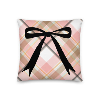 Pink laid Long Bow Decorative Pillow - Artski&Hush