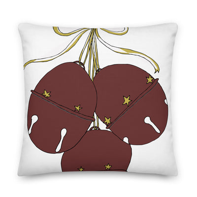 Burgandy Bells Decorative Throw Pillow - Artski&Hush