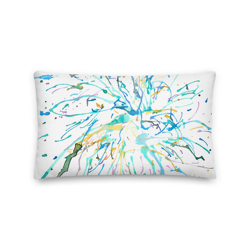 Watercolor Fireworks Decorative  Throw Pillows - Artski&Hush