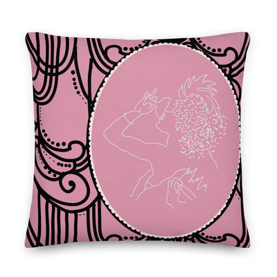 1940's Pink Lady Cocktail Decorative Throw Pillow - Artski&Hush