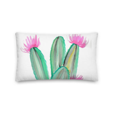 Watercolor Cactus Decorative Throw Pillows - Artski&Hush