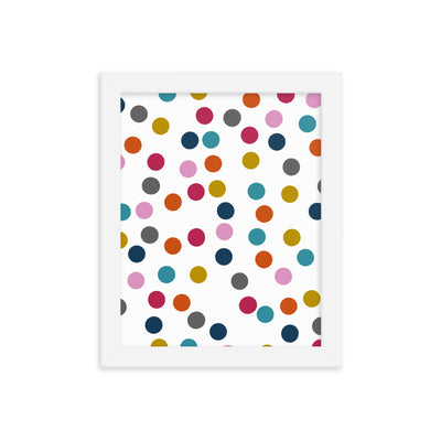 Colorful Dots Framed poster - Artski&Hush